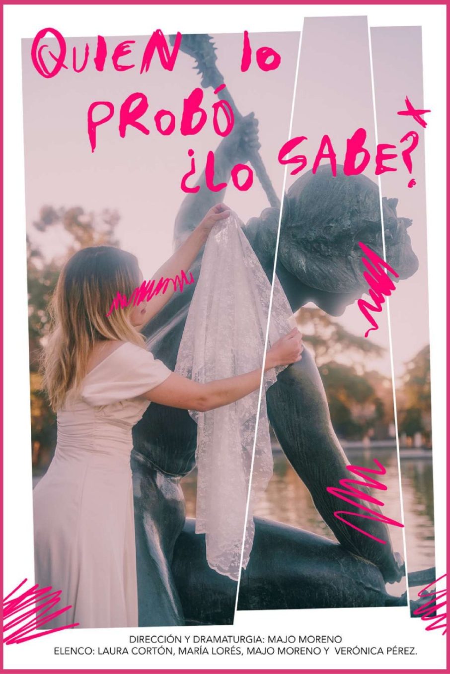 Portada obra de teatro quién lo probó, lo sabe